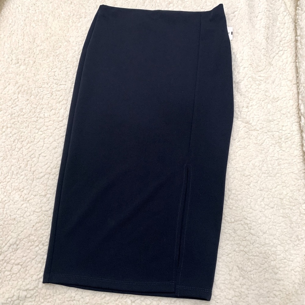 Navy Blue Pencil Skirt